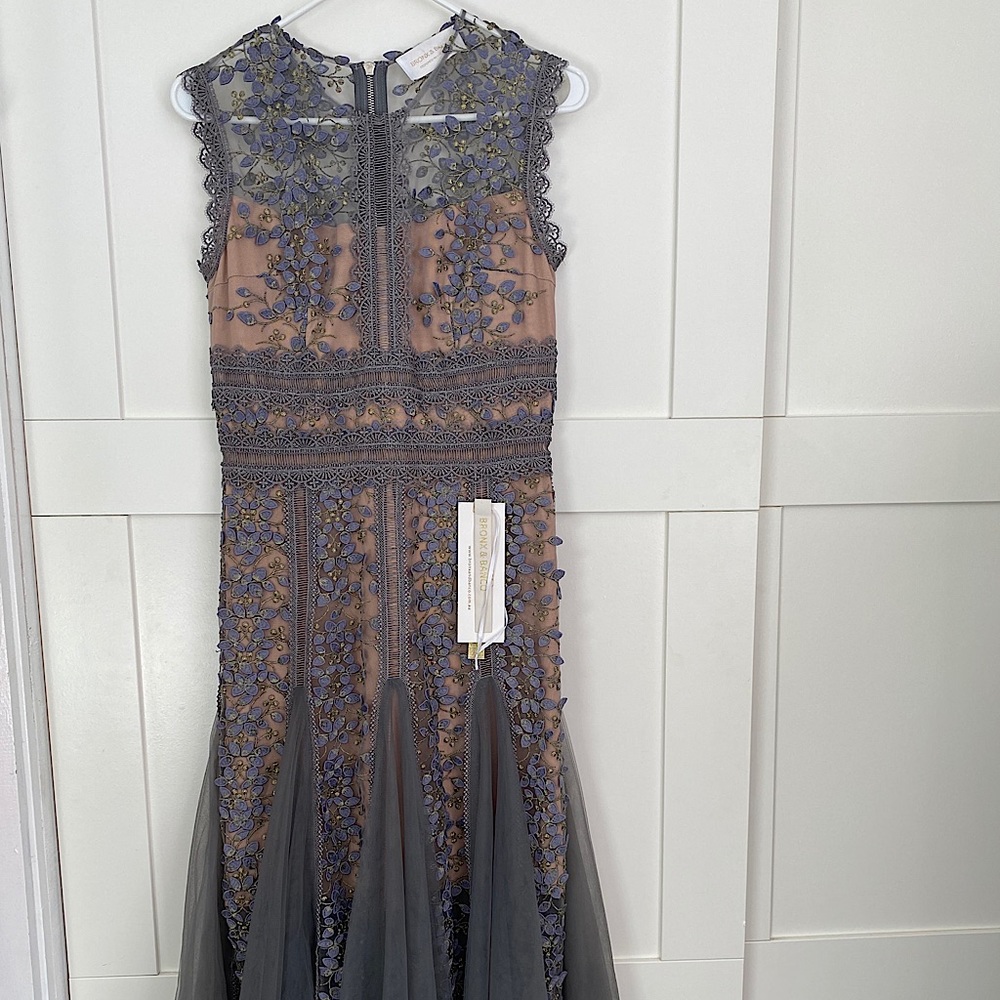 Bronx and Banco Grey Midi Dress